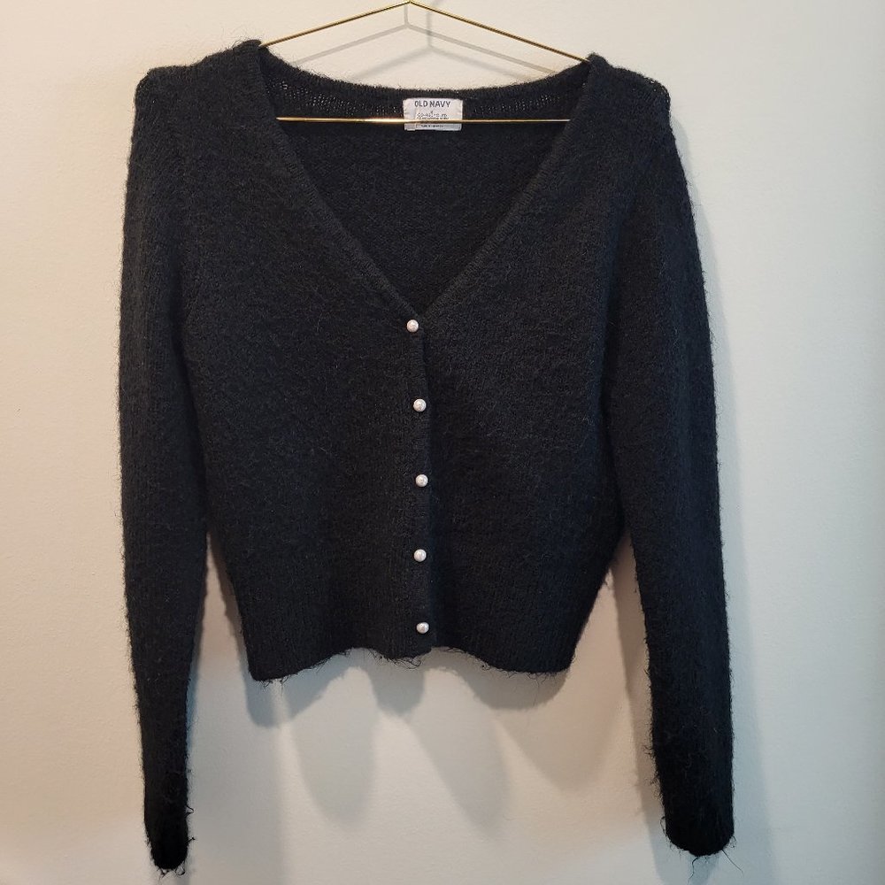 Black cardigan